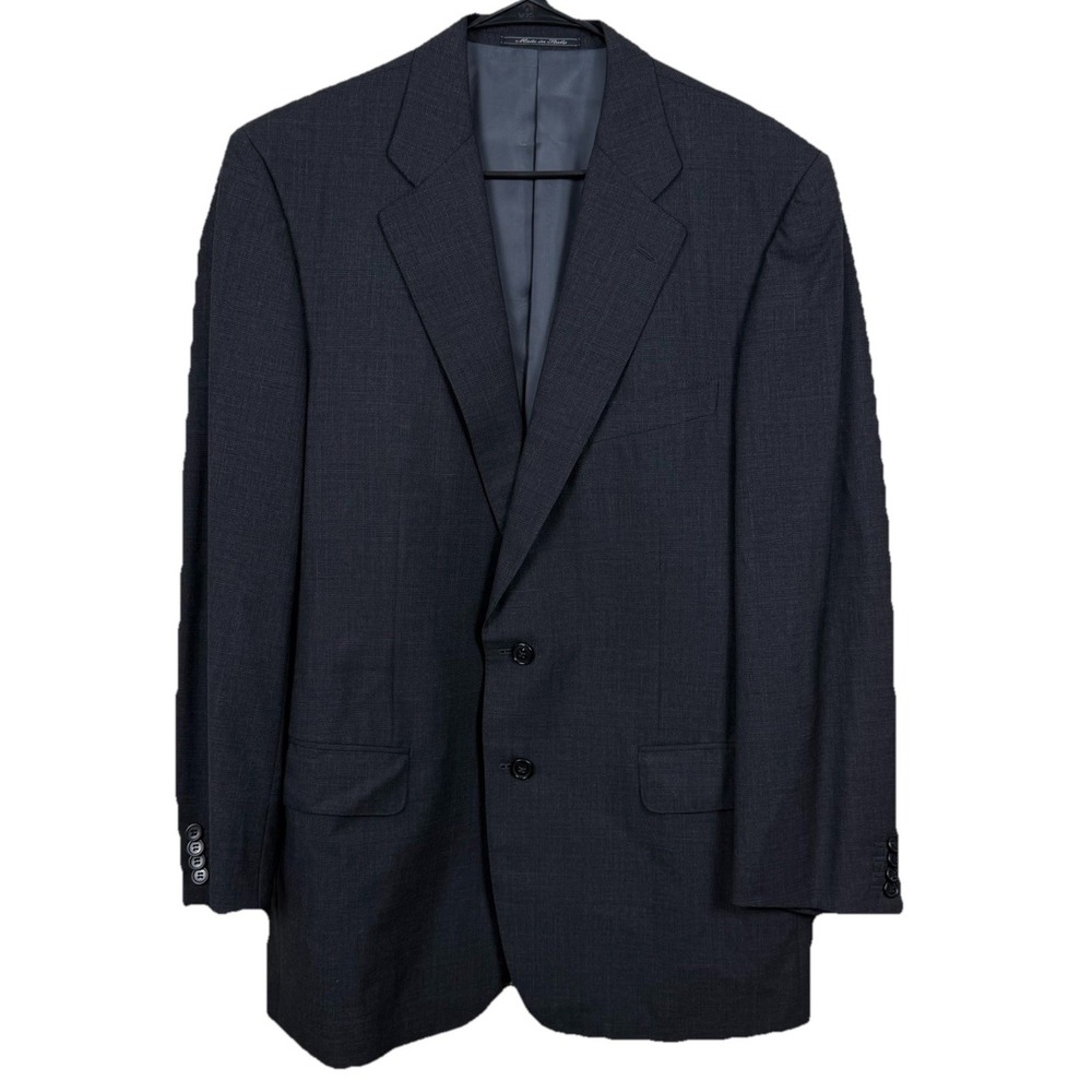 Ermenegildo Zegna Blazer Mens 42R Gray‎ Glen Check Plaid Suit Jacket Wool Italy